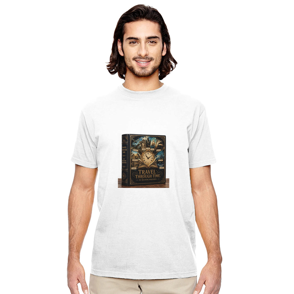 Reading Is Time Travel Graphic Tee – Book Lover T-Shirt For Him - Designity