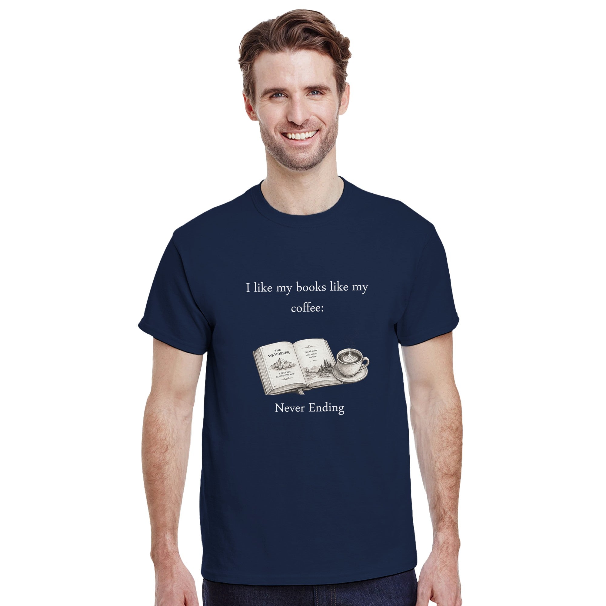 Coffee and Books T-Shirt – Funny Book Lover Gift - Designity