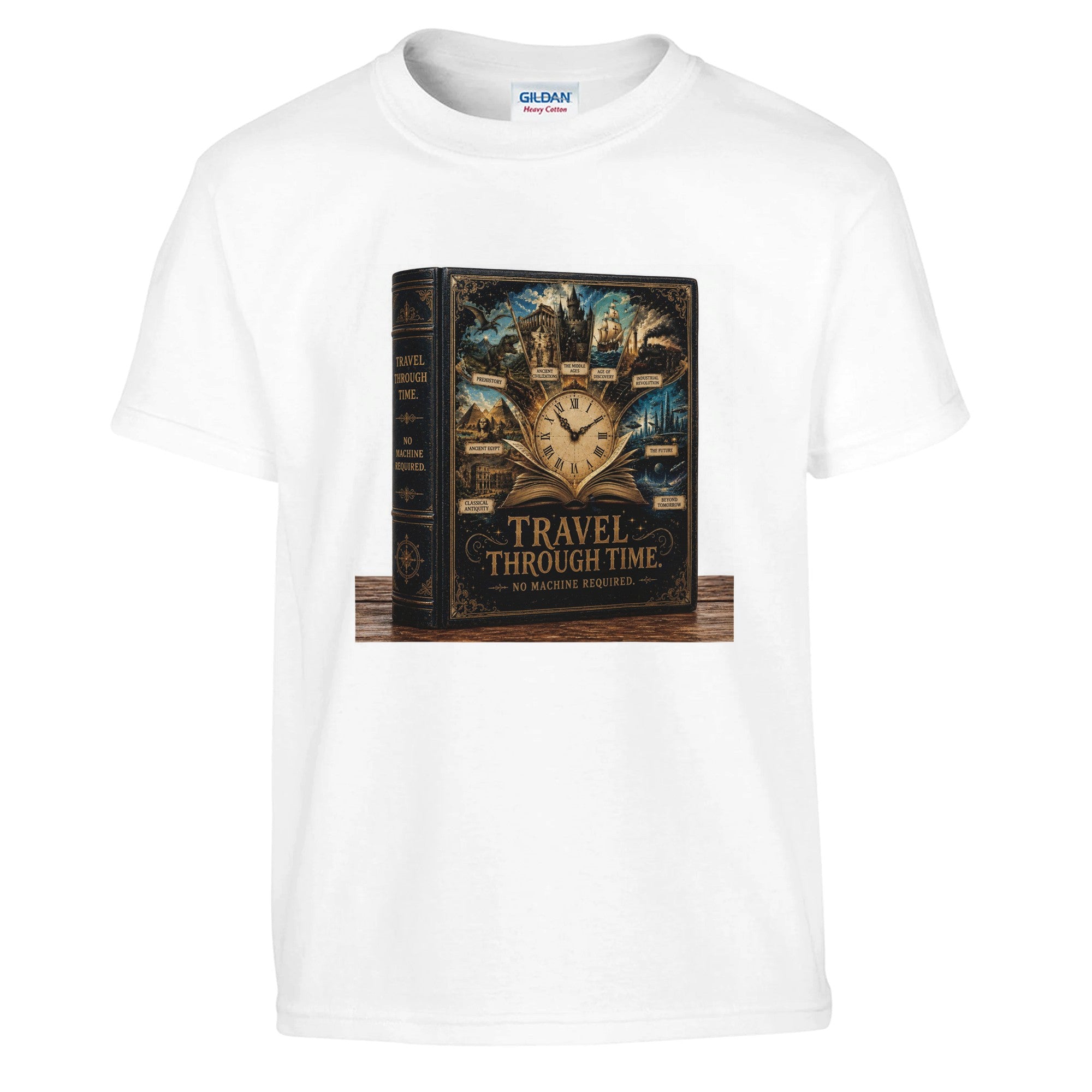 Reading Is Time Travel Kids T-Shirt – Book Lover Gift for Kids - Designity