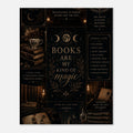 Books Are My Kind of Magic Canvas – Dark Academia Wall Art - Designity