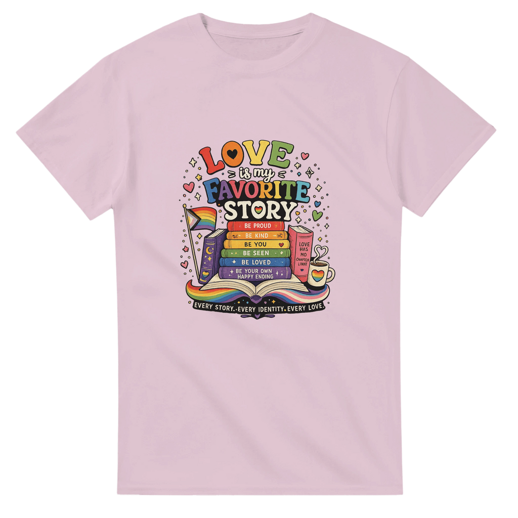 LGBTQ+ Pride Book Lover T-Shirt – Vibrant Colorful Graphic Tee - Designity