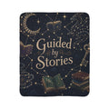 Fleece Sherpa Blanket — "Guided by Stories" Cozy Reading Throw - Designity