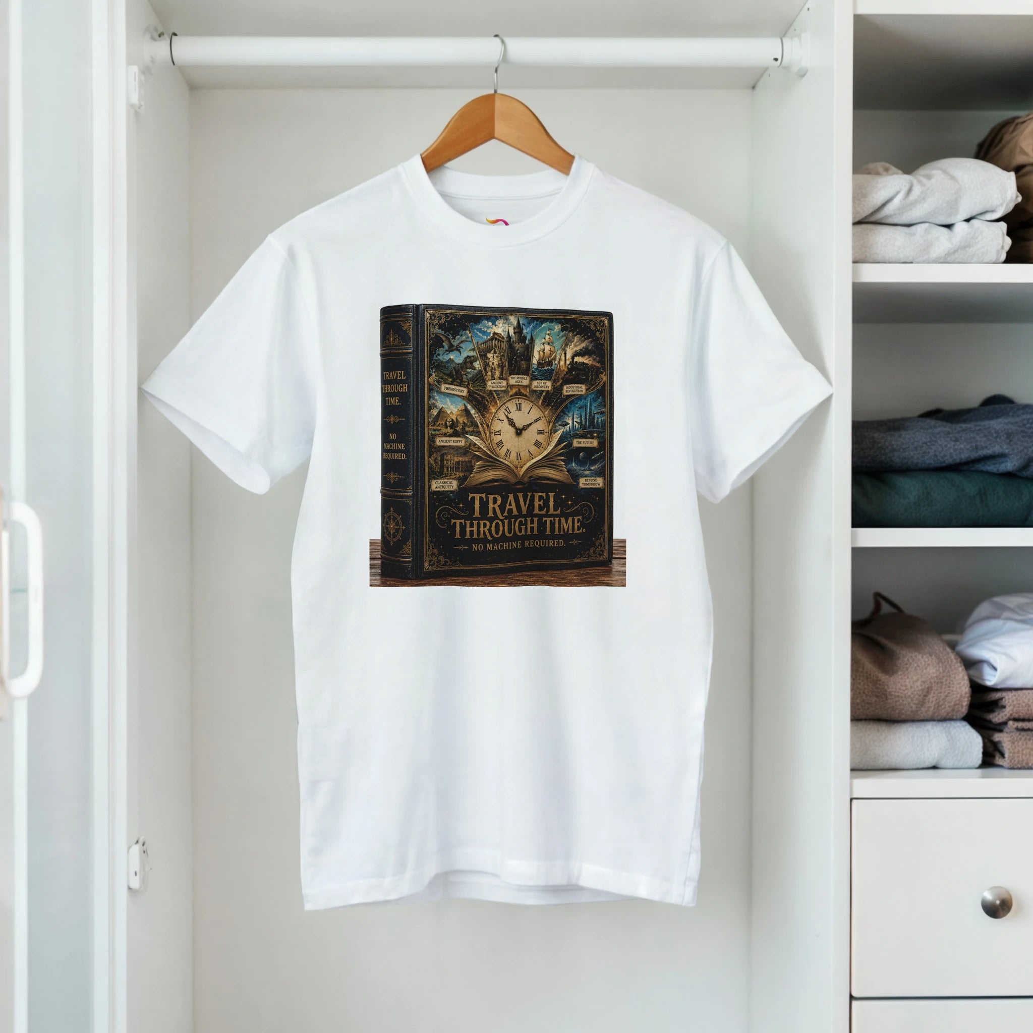 Reading Is Time Travel Graphic Tee – Book Lover T-Shirt For Her - Designity