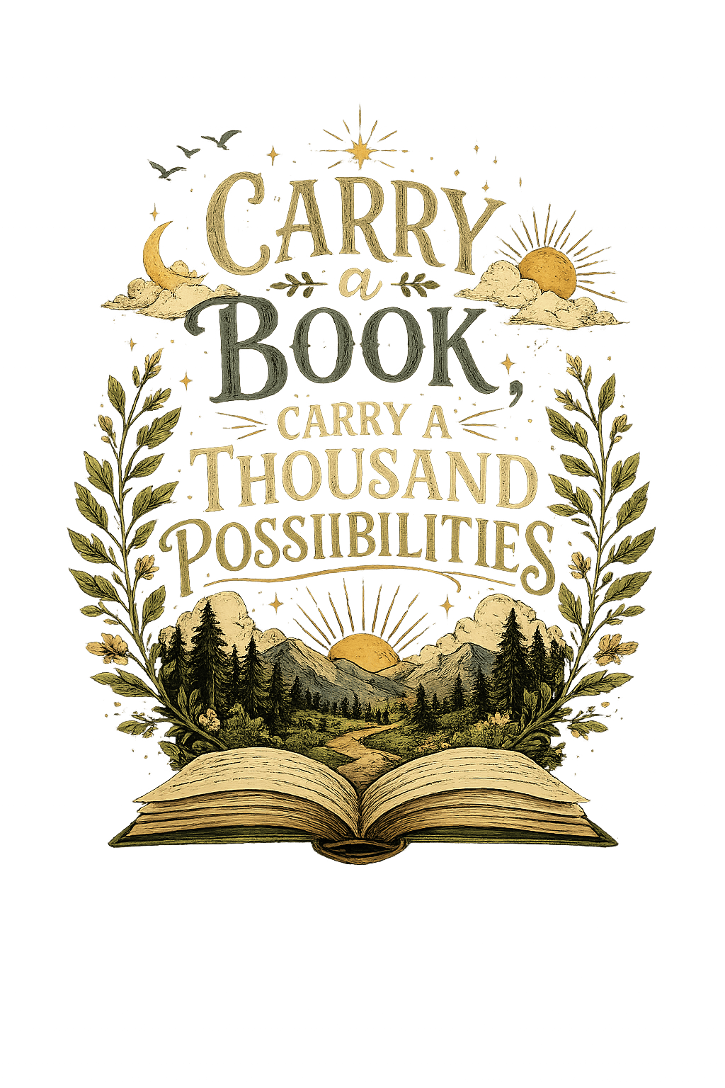 Book Lover Hoodie – Carry a Thousand Possibilities - Designity
